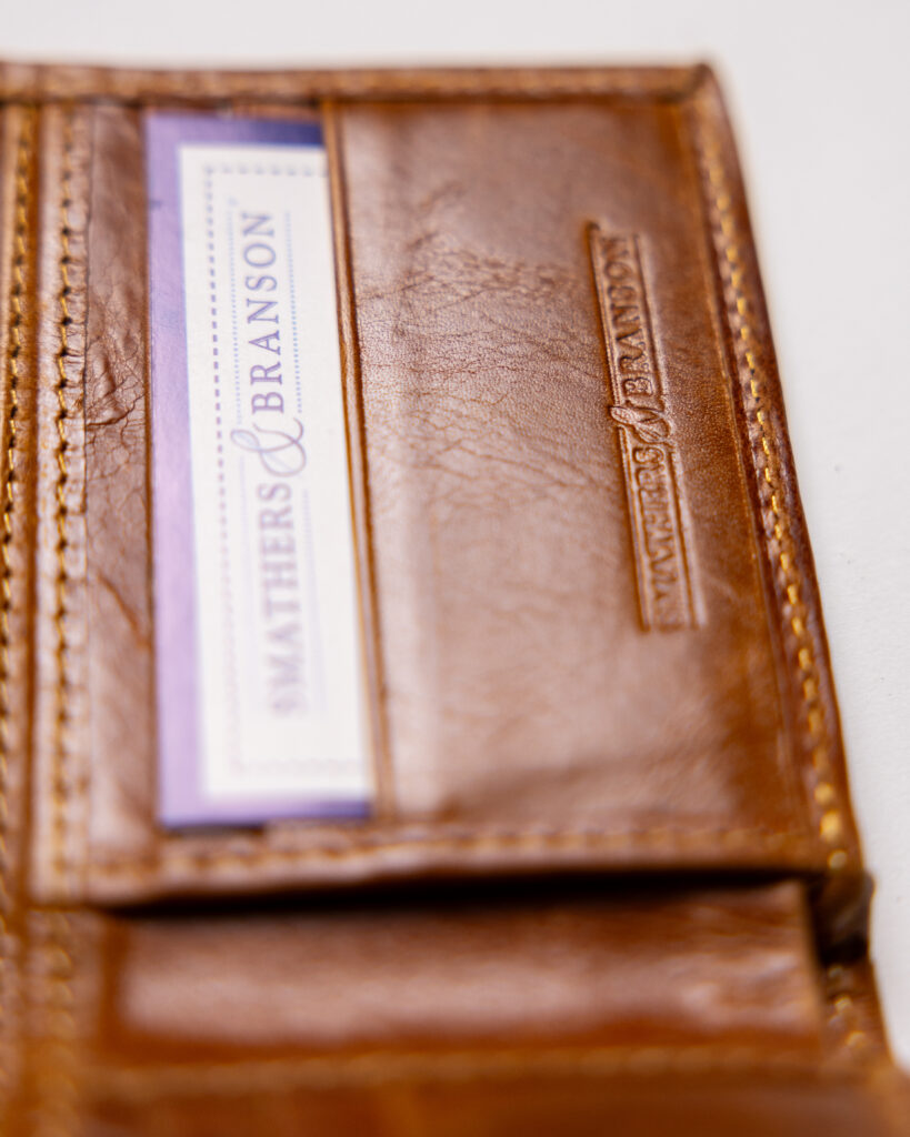 University of Tennessee Needlepoint Wallet in Orange and White by Smathers & Branson main image 1